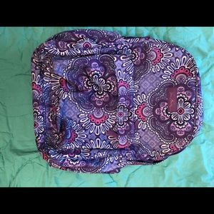 Vera Bradley purple computer backpack